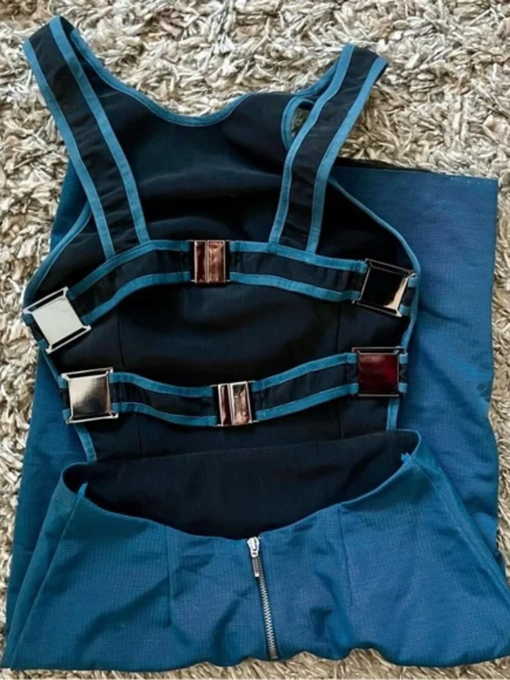 Bec & Bridge Blue Buckle Midi Dress 👗